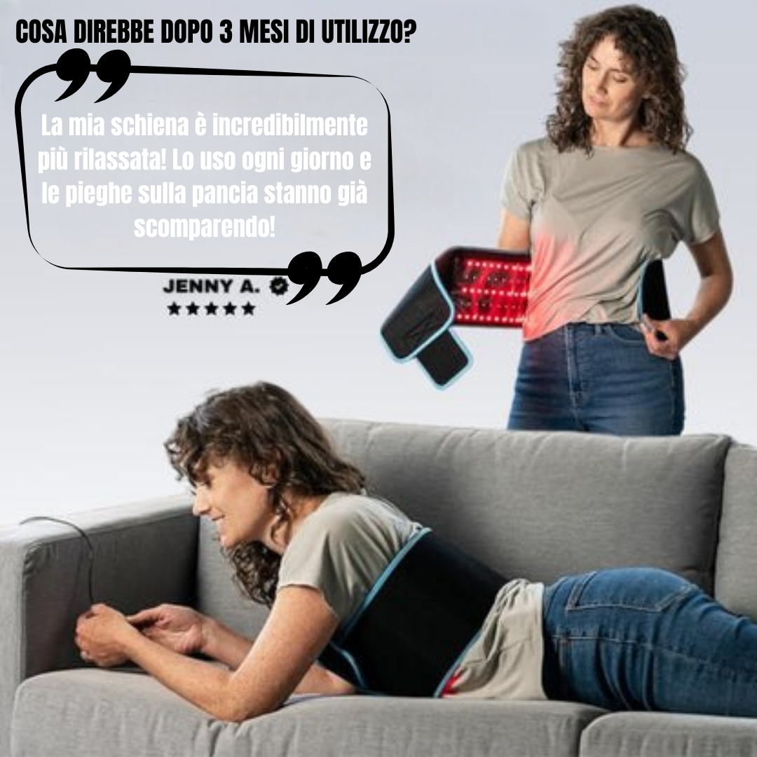 Luminora AuraFLEX Cintura per Terapia con Luce Rossa e Infrarossa
